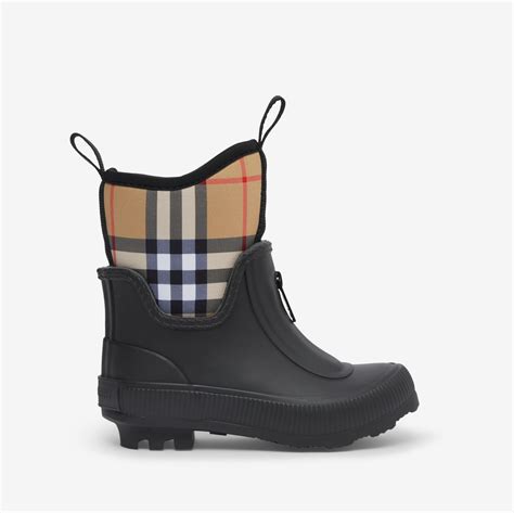 burberry vintage check & rubber rain boot|burberry vintage check backpack.